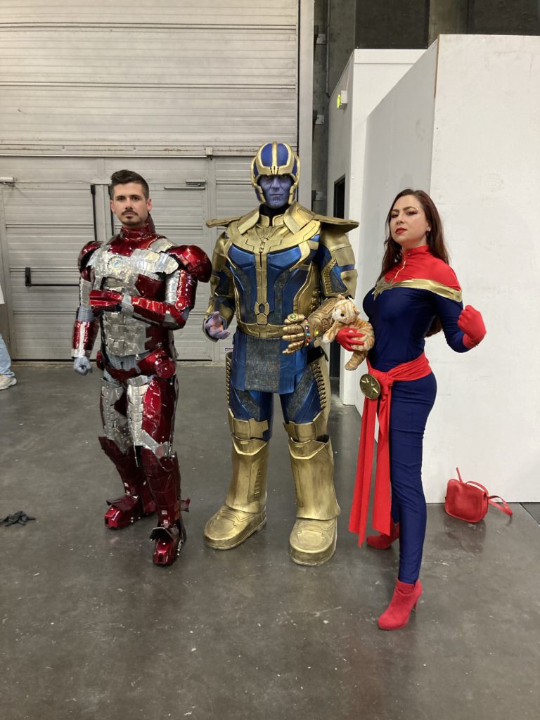 Iron Man, Thanos et Captain Marvel